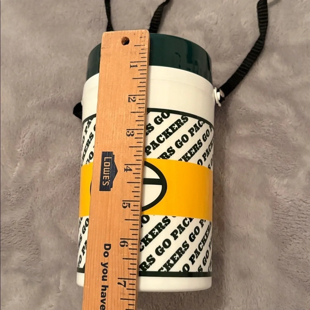 NFL 1990s Green Bay Packers plastic canteen can cooler with a shoulder strap NEW